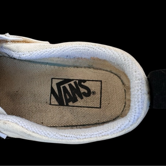 Vans Toddler Black and White Checkered Slip-On Sneakers Sz 8T Pre-loved - Picture 7 of 10